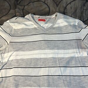 Alfani Slim Fit Striped Tee Shirt